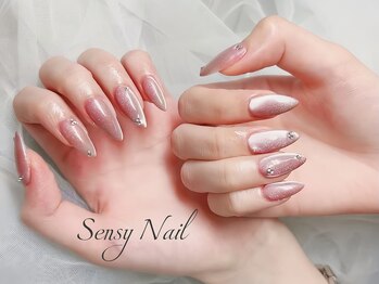 センシー ネイル スタジオ(Sensy Nail Studio)/マグネット長さだしネイル