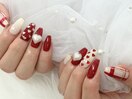 【森】バレンタインネイル