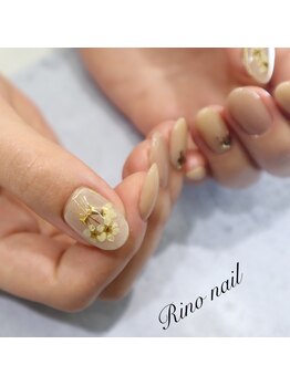 リノ ネイル(Rino nail)/コデマリドライフラワーネイル