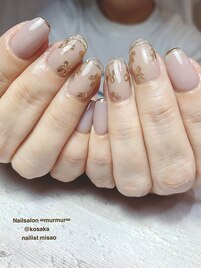 フラワーミラーネイル