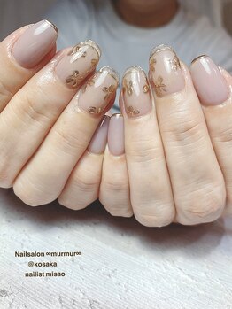プライベート ネイルサロン マーマ(murmur)/フラワーミラーネイル