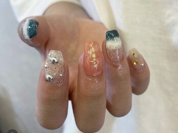 アイネイルズ 天神今泉店(I-nails)/【yuka.t】もやぷくニュアンス