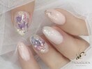 東銀座ネイル　紫陽花ネイル