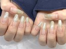 ラメグラ/シルバーゴールド￥6500