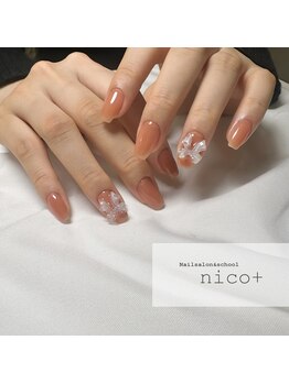 ニコ(nico+)/リボンネイル