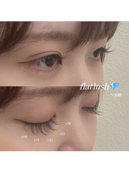 ギッシュ アイラッシュ桃花台店(guiches)/フラットラッシュ100本