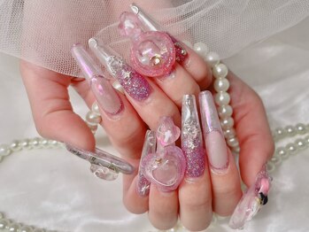 パーツネイル　オーロラネイル