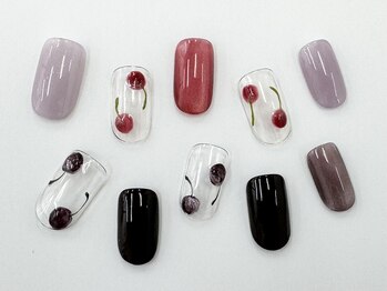 ネイルサロン クイール 小山店(NAIL SALON QUILL)/マグネットさくらんぼアート