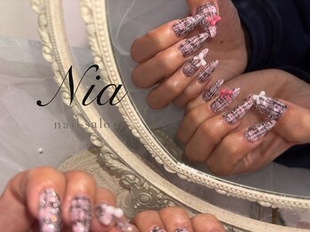 ニア ネイルサロン 大阪駅前第2ビル(Nia)/ツイードネイル