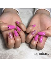 ネイルズミラク(nail's mirac.)/ピンクワンカラーネイル