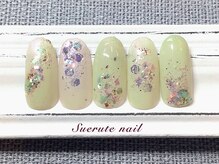 スエルテ ネイルサロン 北千住店/キラキラ好き一推しネイル ¥8000