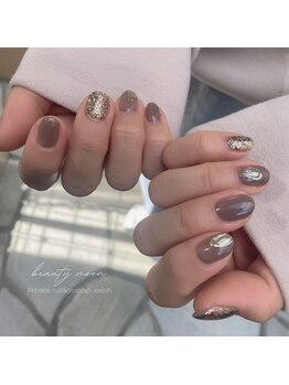 ビューティームーン(beauty moon)/ブラウン×ブラウンラメ*