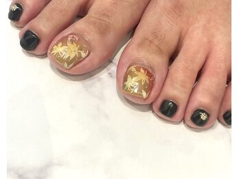 ネイルクイックオアシス ペリエ千葉店/フットジェルコース+アート