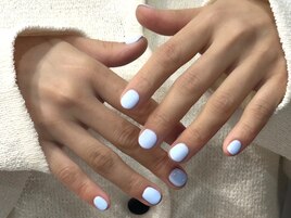 大人パステルカラーくすみブルー