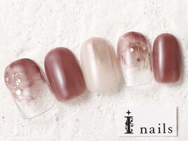 ふんわりくすみピンク