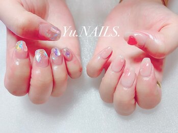 ユーネイルズ 恵比寿(Yu.NAILS.)/UVハート◎韓国ストーン