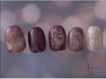 アイネイルズ 吉祥寺店(I nails)/透明感シアーボルドーネイル