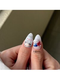 キャラ推しネイル×３Dパーツ