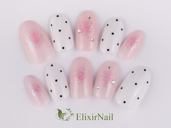 エリクサーネイル 神田(Elixir Nail)/シンプル/クーポン使用