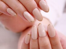 ラルネイル 大宮(Lull. nail)/＊上品ライン＊ワンカラー＊