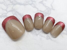 12・1月フットネイル￥7700