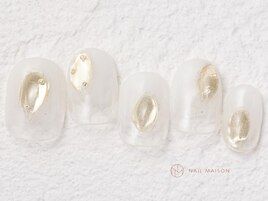 塗りかけゴールドぷっくり￥5800