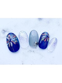 浴衣ネイル
