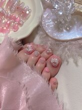 ピンクハルナネイル(pink haruna nail)/フットネイル
