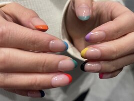 カラーフレンチネイル