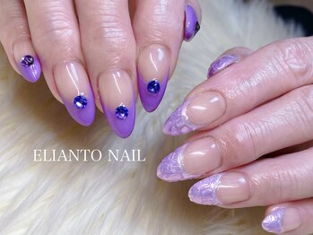 エリアントネイル(ELIANTO NAIL)/持ち込みネイル　クロコダイル