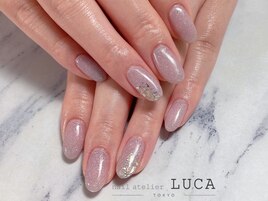 W-608 パープルシェルネイル