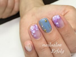 紫陽花ネイル/初回8500円/銀座