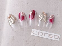 コルソケーツー 梅田茶屋町(corso k-two)/冬ネイル35/茶屋町中津中崎町