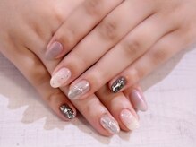 ラルネイル 大宮(Lull. nail)/＊ギザギザミラー＊ニュアンス＊
