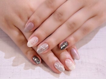 ラルネイル 大宮(Lull. nail)/*ギザギザミラー*ニュアンス*