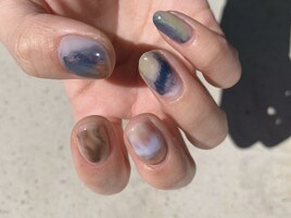 滲みBLUE