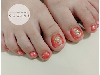 カラーズ(COLORS)/フット親指アートコース¥9350
