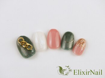 エリクサーネイル 心斎橋(Elixir Nail)/定額aシンプル/クーポン使用