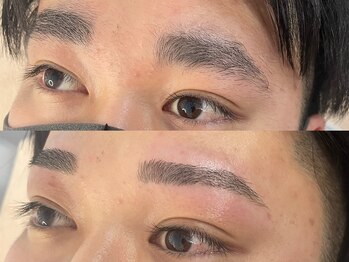 ブロウ 桑名店(BROW)/【メンズ眉毛】before after