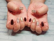 オルタンシア(Ortensia)/お任せチェックネイル