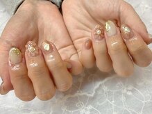 リベレ 福島店(LIBELLE)/ぷっくりフラワーネイル/春