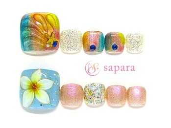サパラ 八千代台店(Sapara)の写真/約100デザインから選べるフット定額♪フットネイルはしっかりとアート施したい！しかもプチプライス☆