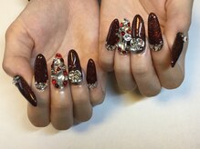 ラウト デコレーションアンドネイルサロン(Lauto Decoration&Nail Salon)/ダークレッドスカルプネイル