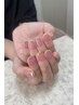 【爪先から輝きを】handガラスフレンチネイル《初回オフ無料 》¥7000→¥6000 