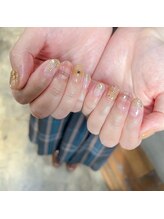 アティックネイルアトリエ(attic nail atelier)/チェック＆リボンネイル★