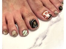 ネイルクイックオアシス ペリエ千葉店/フットジェルコース+アート