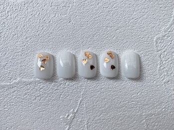 ピース(PEACE)/ハートネイル ショートネイル