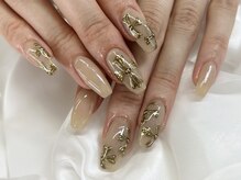 ベーシック ネイルウィザードアカデミー 本厚木店(Basic×NailWizardAcademy)/gold chrome