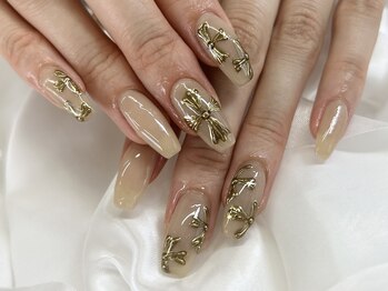 ベーシック ネイルウィザードアカデミー 本厚木店(Basic×NailWizardAcademy)/gold chrome