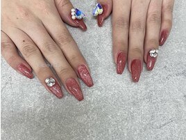 ワンカラー　ビジュー